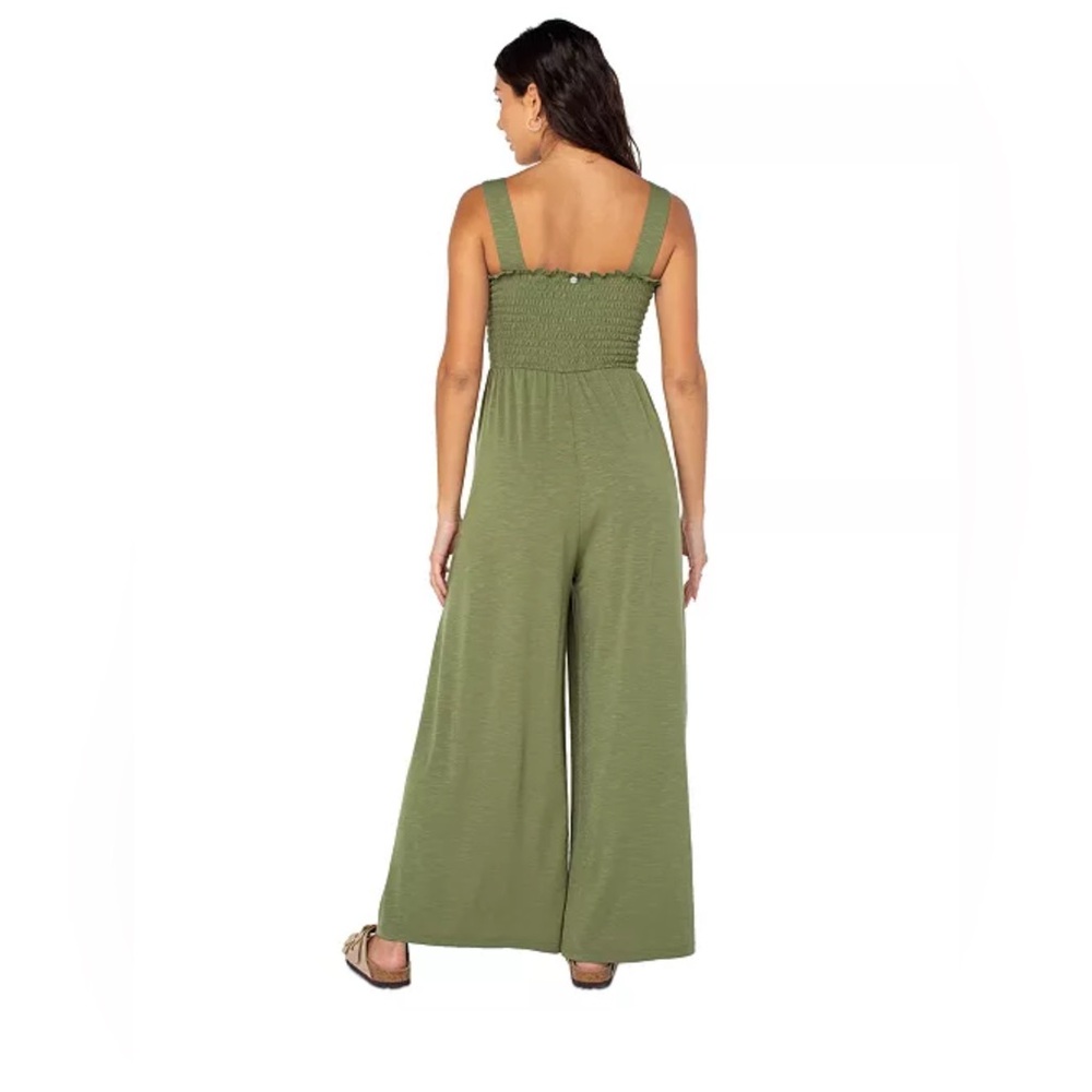 Roxy Just Passing By Smocked Jumpsuit - Picture 2 of 10